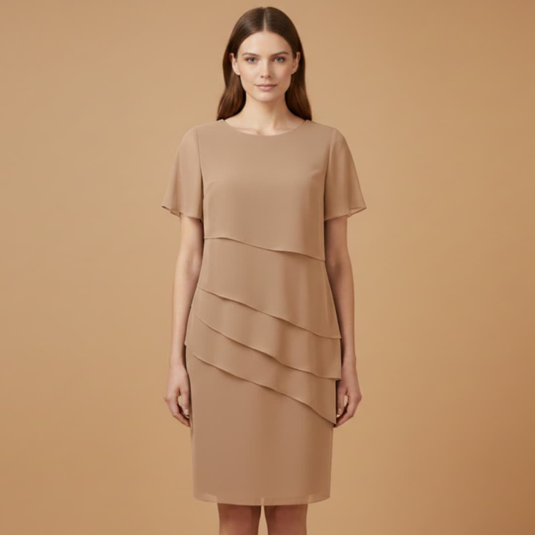Carolina | Vestido Midi de Festa Mulher Drapeado