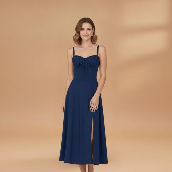 Rita | Vestido Midi de Verão Estampado Mulher Alças