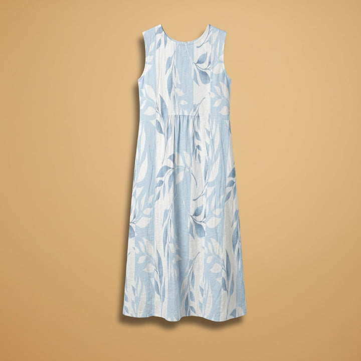 Diana | Vestido Midi de Verão Mulher Sem Mangas Estampado