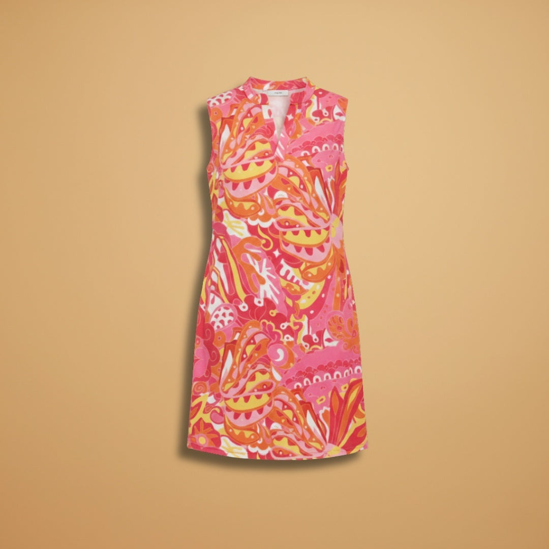 Sandra | Vestido Midi Estampado Mulher Decote V