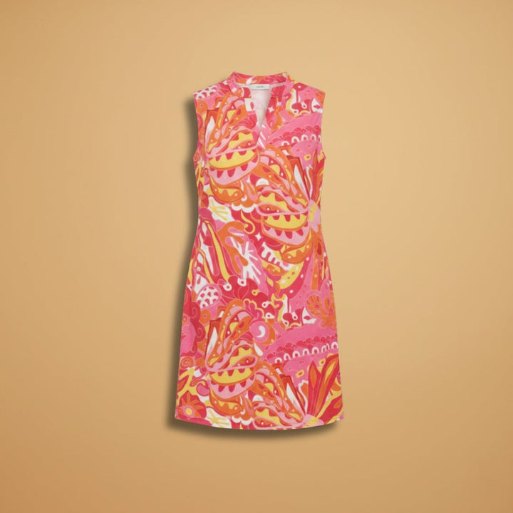 Sandra | Vestido Midi Estampado Mulher Decote V