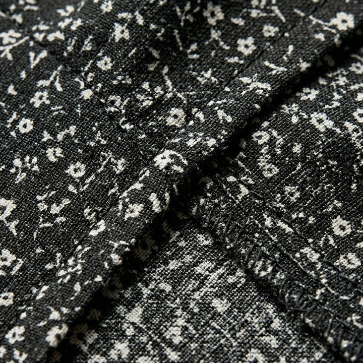 Filipa | Vestido Midi Estampado Mulher Decote V Botões