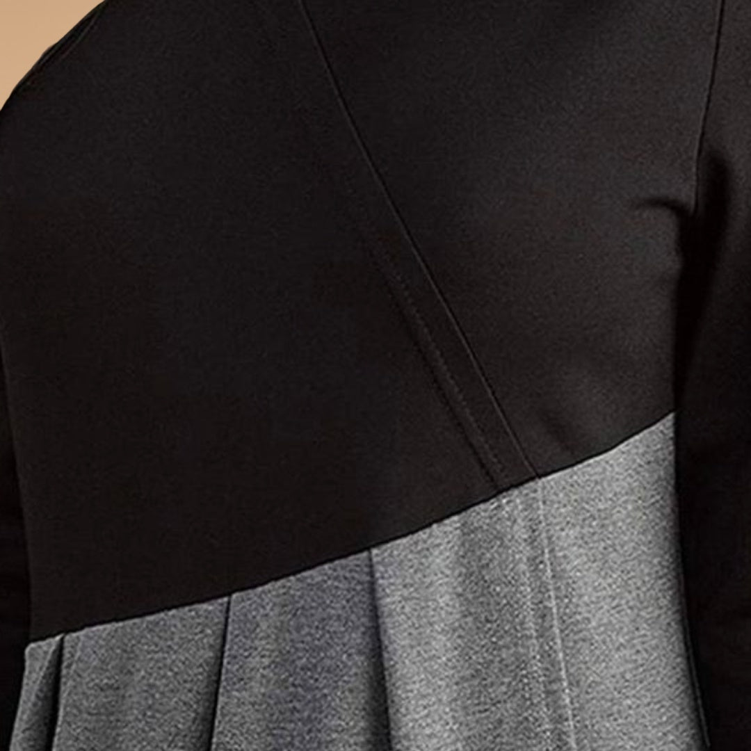 Bruna | Vestido Midi Plissado Mulher Manga Comprida