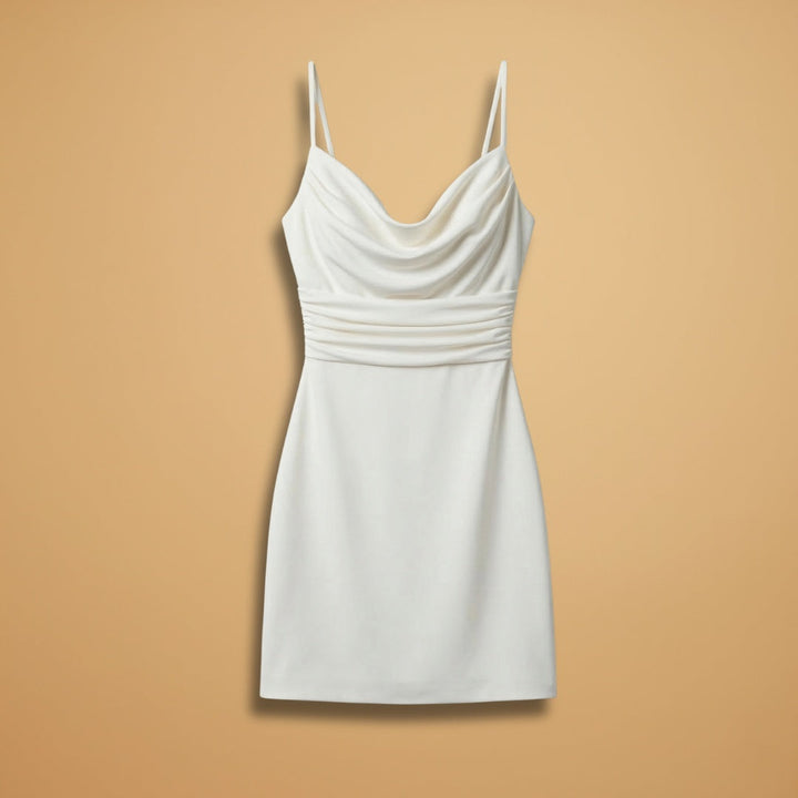 Irina | Vestido Mini Alças Finas Mulher Decote