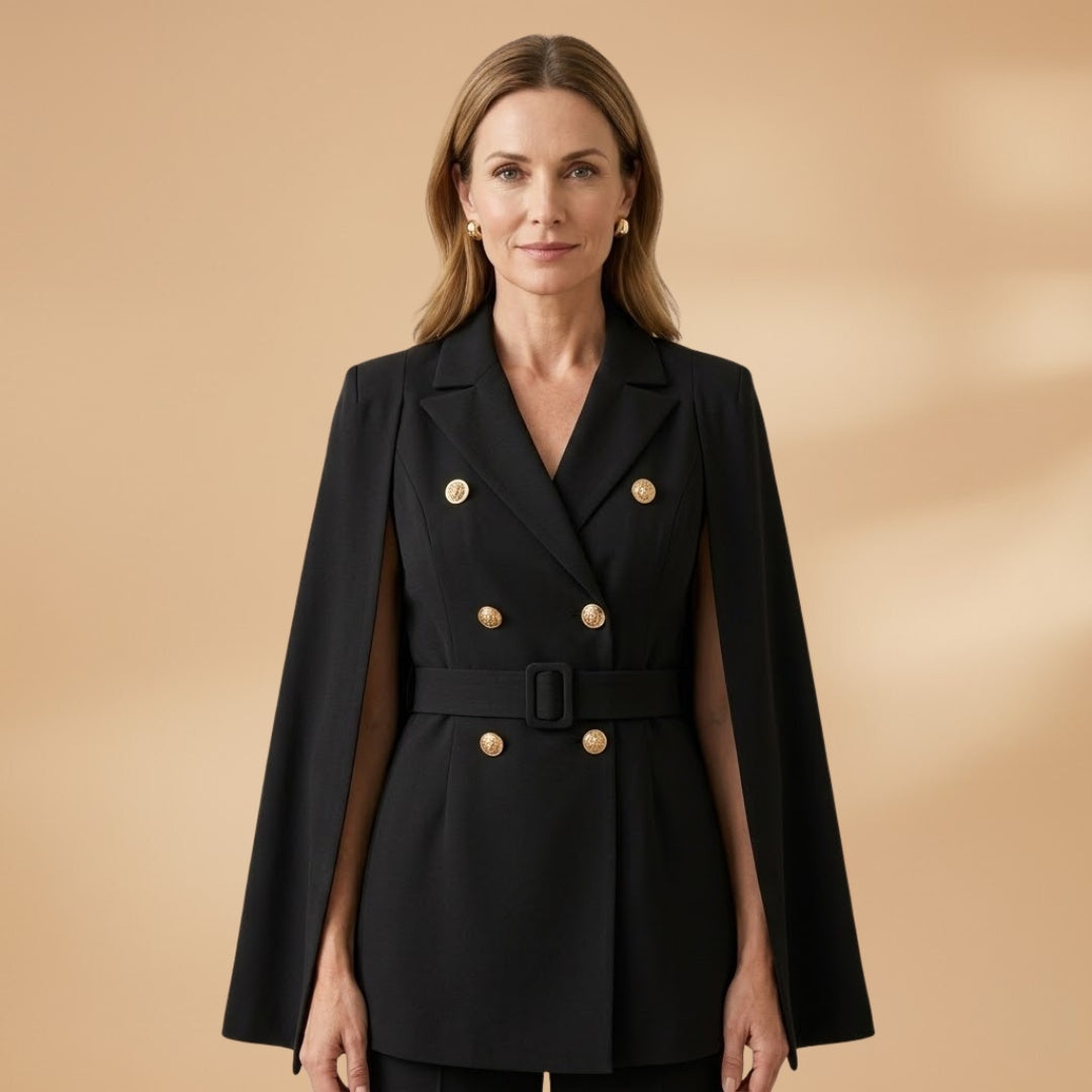 Carolina | Vestido Mini Blazer Mulher Cinto Dupla Abotoadura