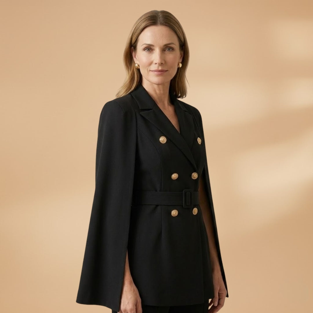 Carolina | Vestido Mini Blazer Mulher Cinto Dupla Abotoadura