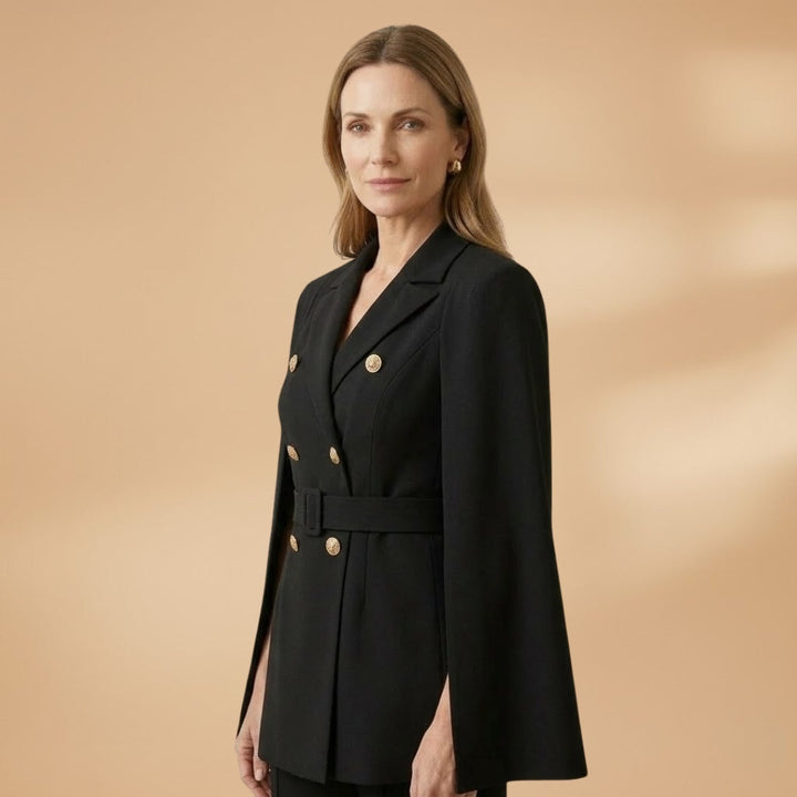 Carolina | Vestido Mini Blazer Mulher Cinto Dupla Abotoadura