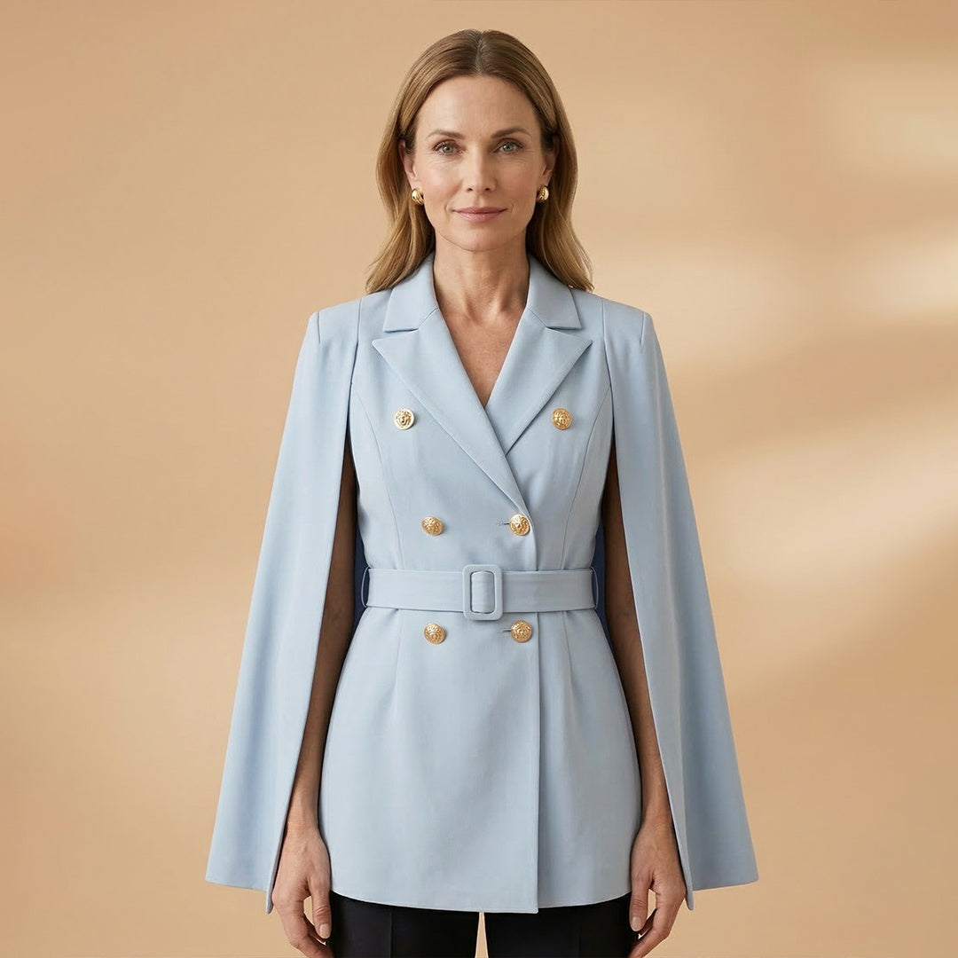 Carolina | Vestido Mini Blazer Mulher Cinto Dupla Abotoadura