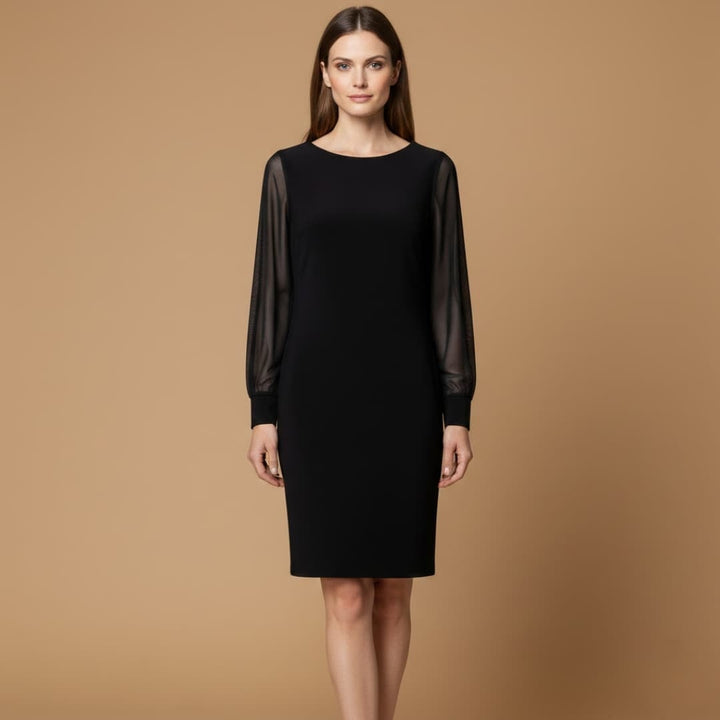 Mariana | Vestido Mini Manga Comprida Mulher Transparente