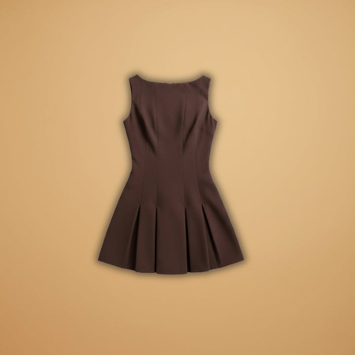 Sofia | Vestido Mini Plissado Mulher Sem Mangas