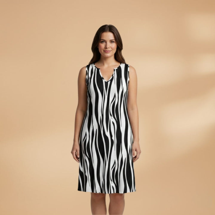 Amélia | Vestido Mini Sem Mangas Mulher Estampado