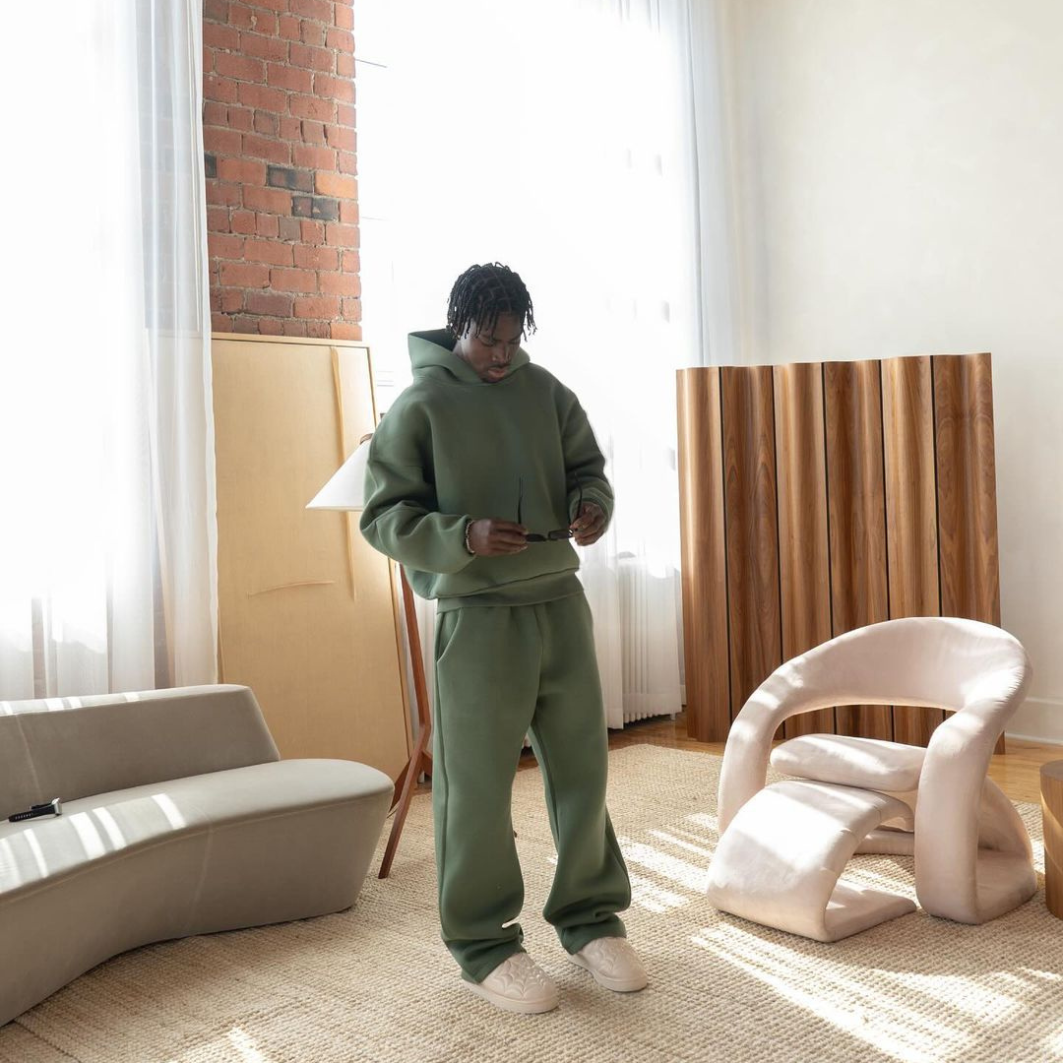 Vicente | Conjunto Desportivo Homem Oversize com Capuz